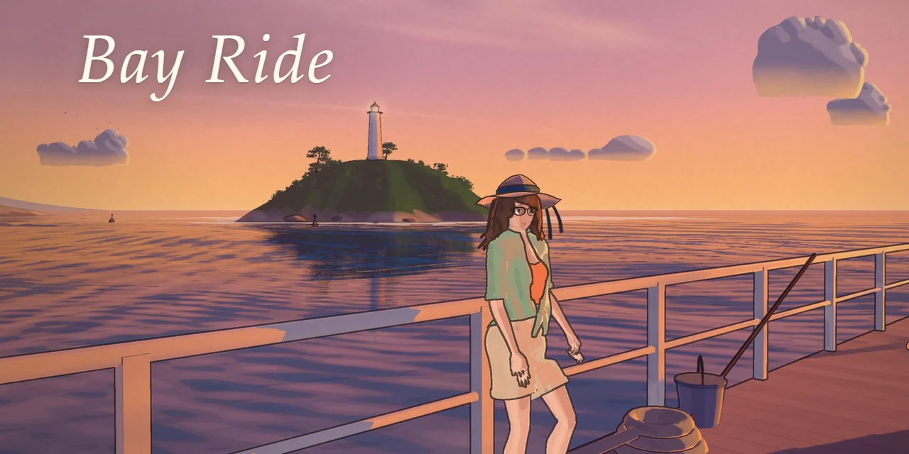 Bay Ride 手绘海滨游戏画面