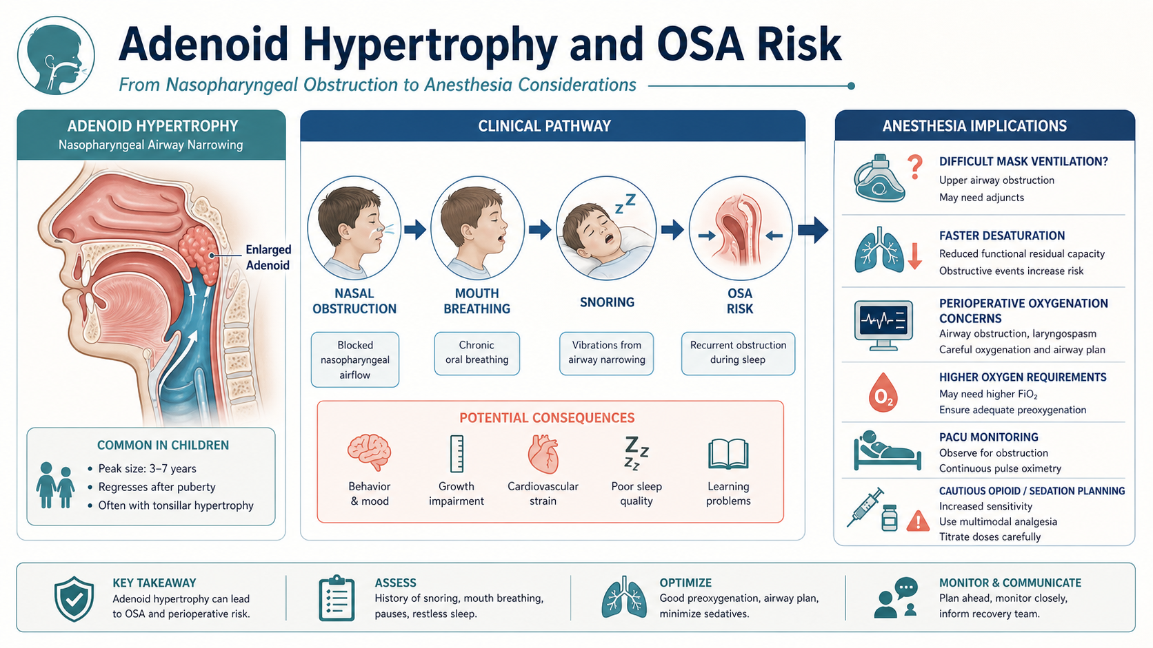Adenoid hypertrophy and OSA risk