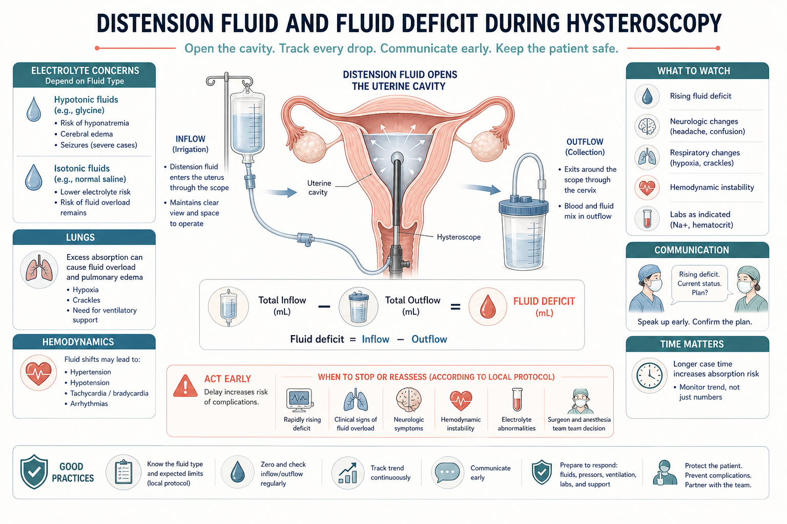 Distension fluid and fluid deficit safety from the hysteroscopy anesthesia module