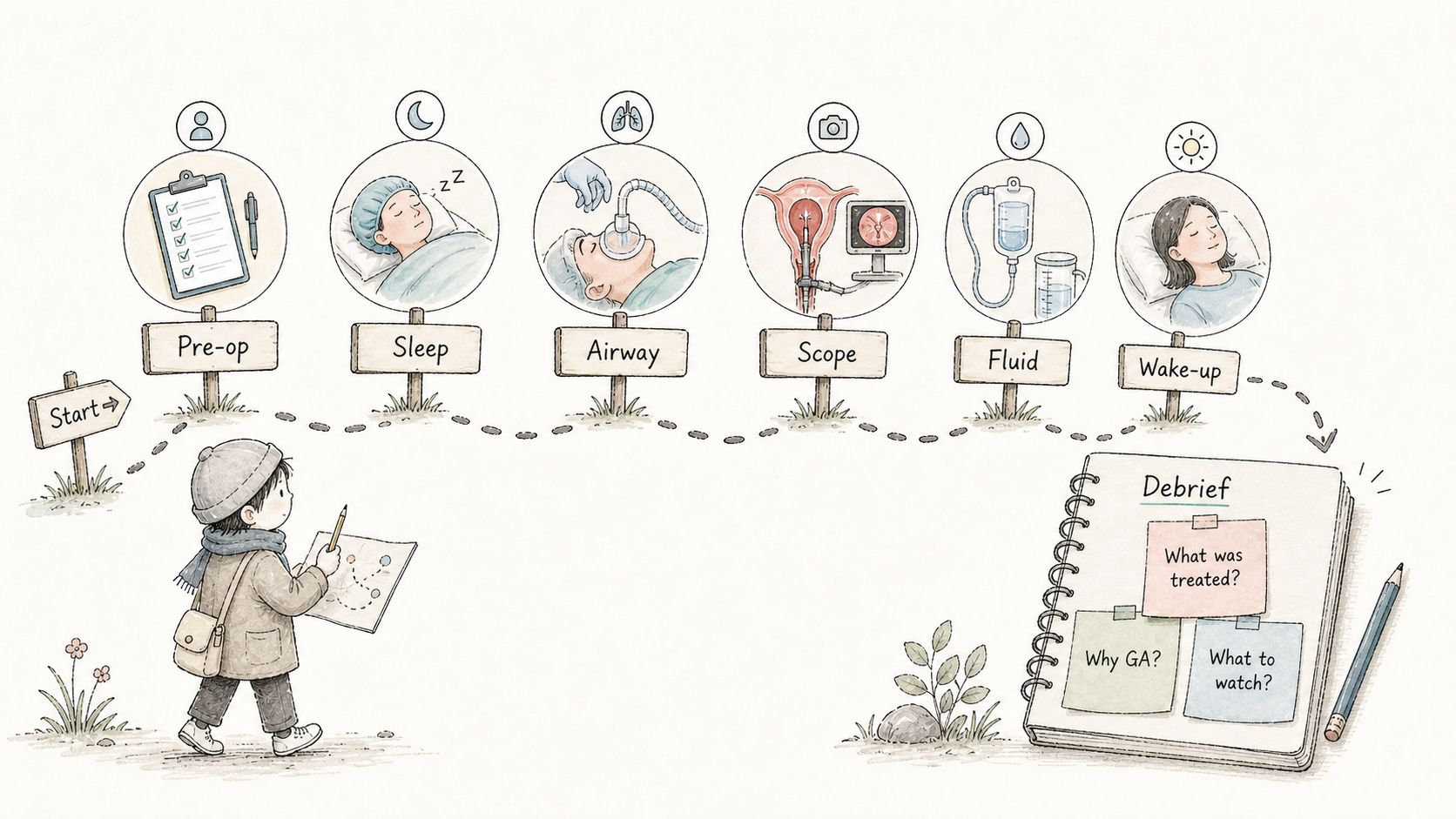 Self-guided observation route