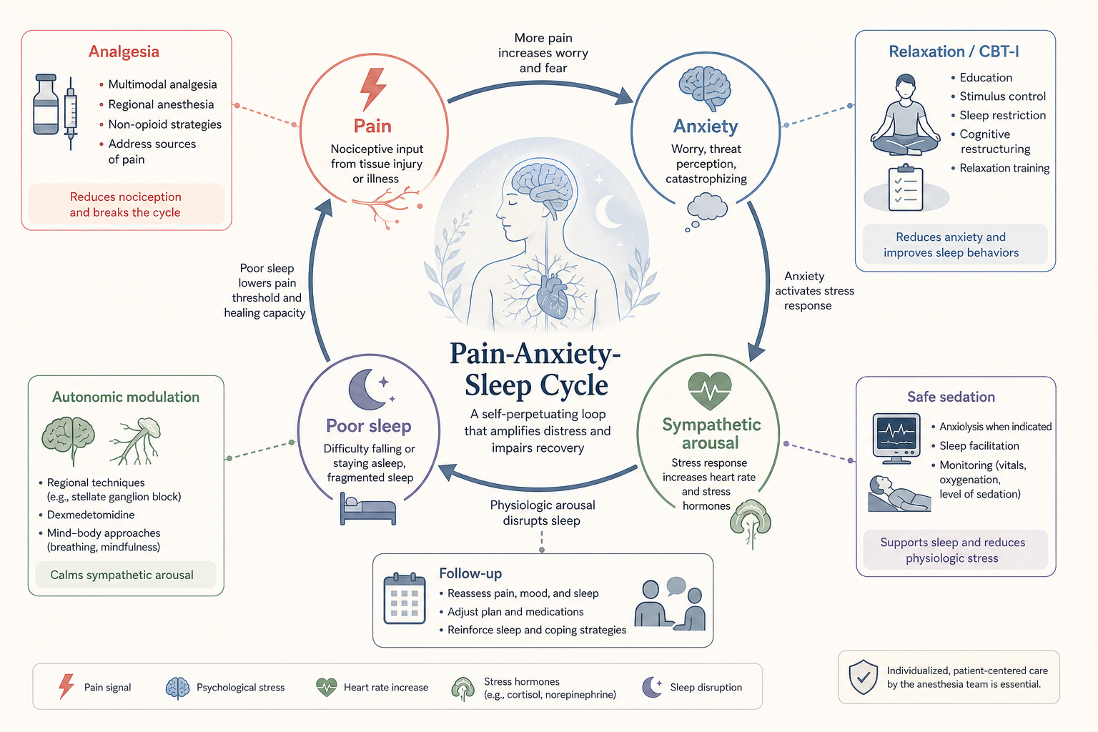 Pain anxiety sleep cycle