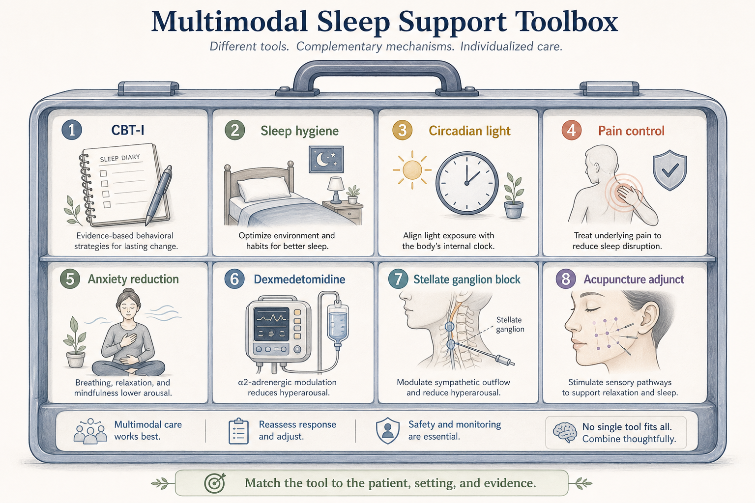Multimodal sleep support toolbox