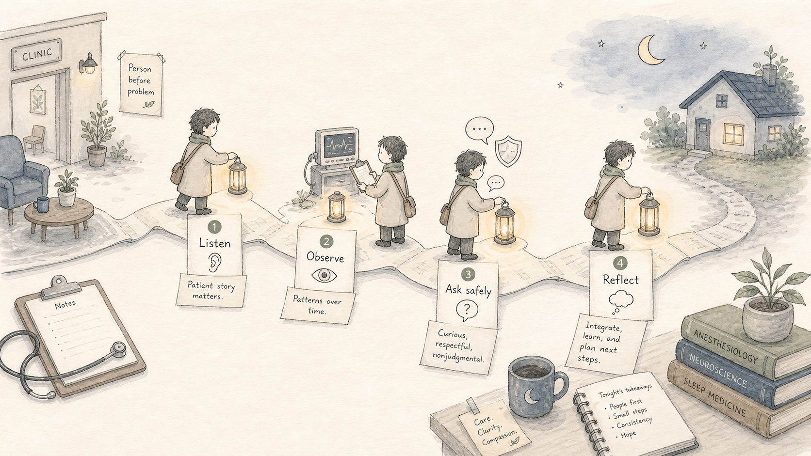 Student observation path