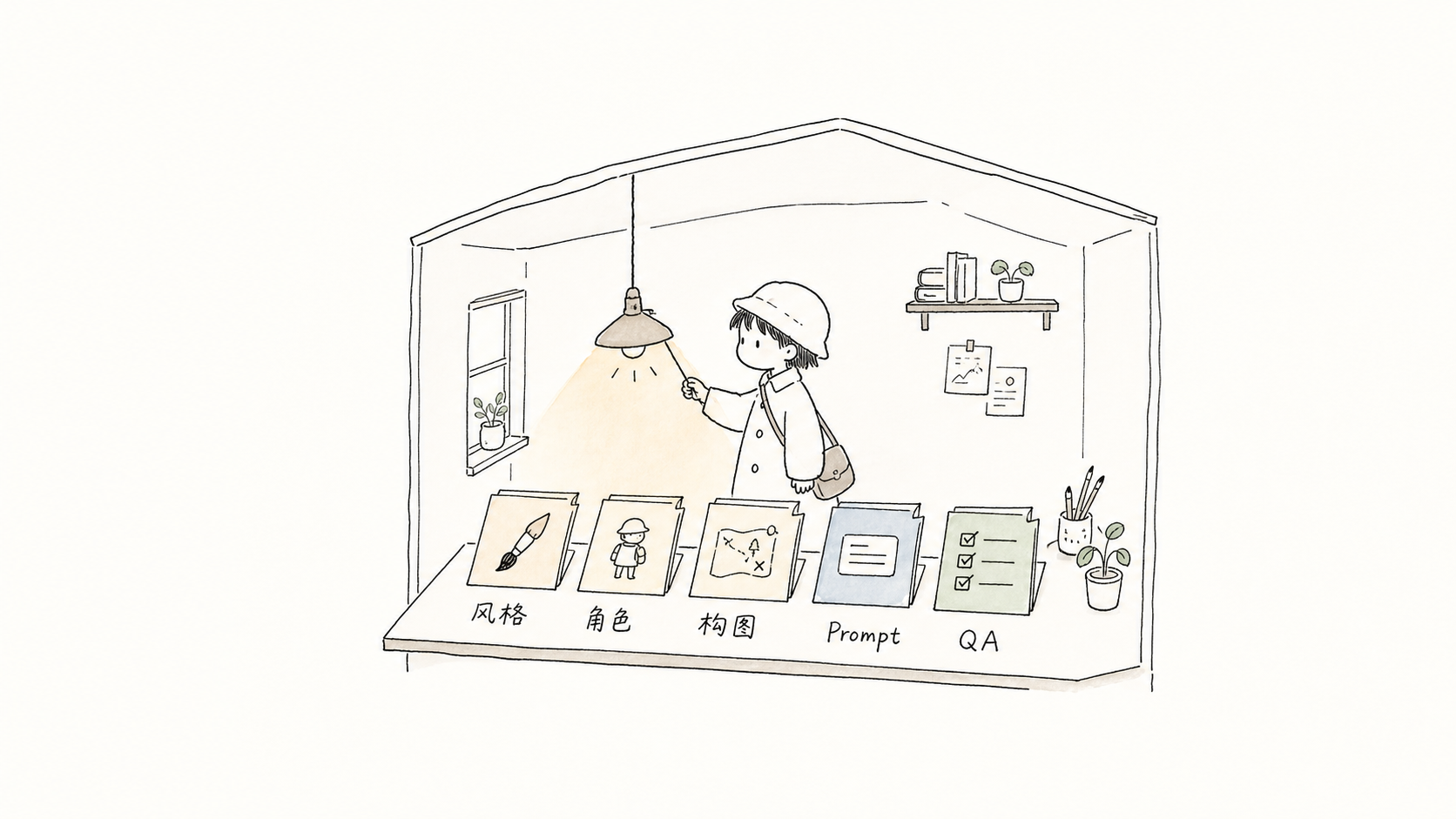 Japanese handdrawn illustrations skill teaching course preview