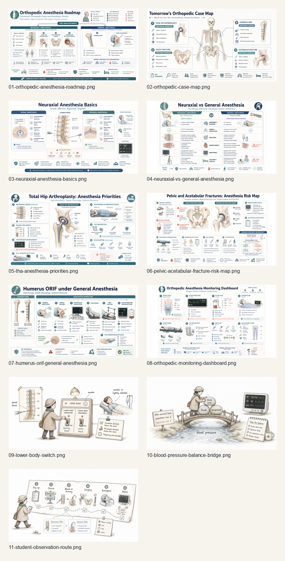 Orthopedic anesthesia figure overview