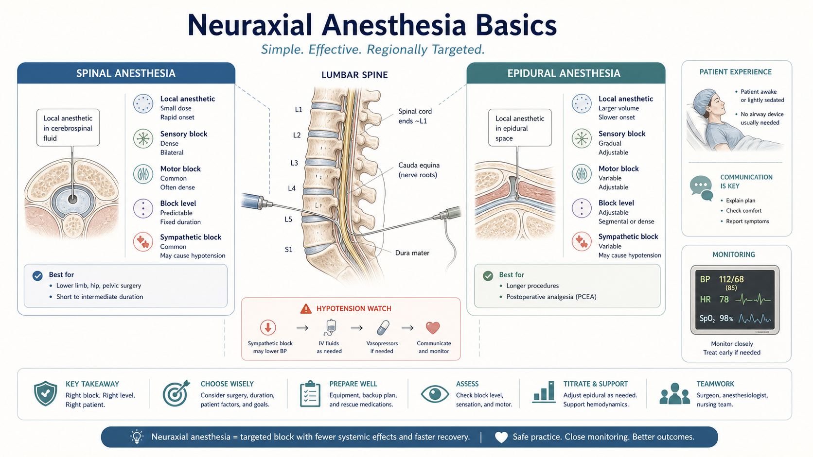 Neuraxial anesthesia basics from the orthopedic anesthesia module